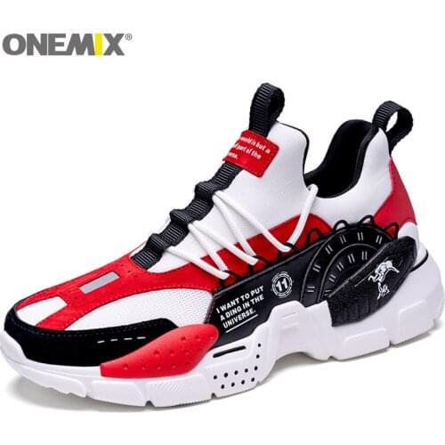 Onemix 2021 Mens Running Trainers Fashion Cushioning Lightweight Sport Sneakers for Outdoor Walking women zapatillas de deporte