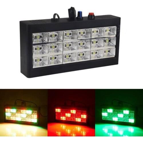 Music Sound Control LED Stage light 18W RGB Disco Strobe Light DJ moving head Flash Lamp Club Bar Lighting Effect Home Party