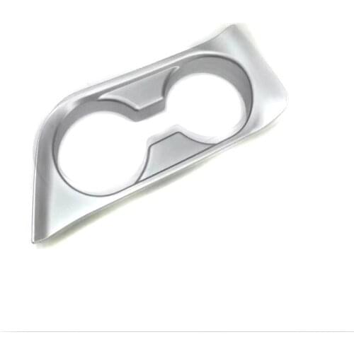 FIT FOR HYUNDAI ELANTRA AVANTE 2016 2017 CHROME CUP HOLDER TRIM COVER BEZEL INSERT FRAME CENTER DRINK WATER CUP TRIMS
