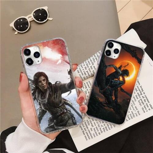 Tomb raider ps4 sticker Phone Case For iphone 12 5 5s 5c se 6 6s 7 8 plus x xs xr 11 pro max mini