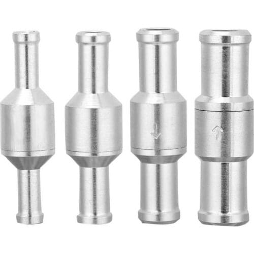 Step Aluminium Inline Straight Check Valve Fuel Diesel Gas Liquid Air One Way Non Return