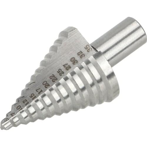 5-35 mm Fluted Edges HSS Step Drill Bit 13 Step Cone Drill Bits Hole Cutter Drill Tool Wood Metal Drilling Power Tools