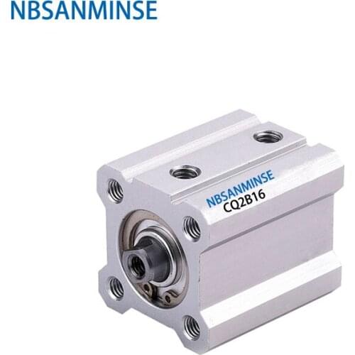 NBSANMINSE CQ2B16 Bore Compact Cylinder Double Acting Pneumatic Compact Cylinder SMC Type Air Cylinder