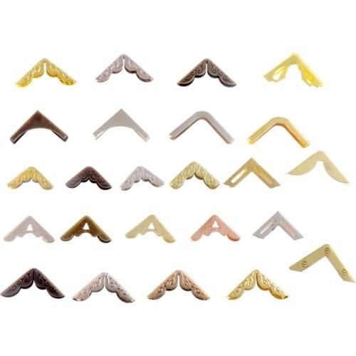 Free Shipping 12PCS Bronze/Silver/Bronze option More style Book Scrapbooking Albums Menus Folders Corner Protectors