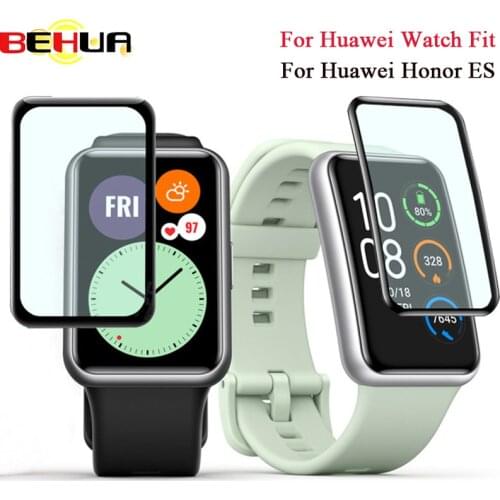 3D Curved Edge HD Screen Protector Film for Huawei Watch Fit /Honor Watch ES FULL Coverage Clear Anti-Scratch Cover Film