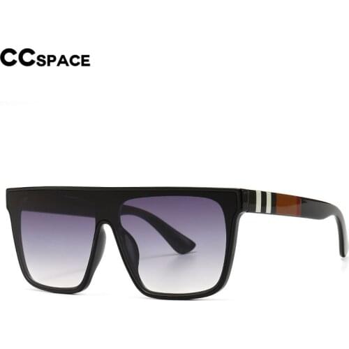 46559 Square Oversized Sunglasses Stripe Men Women Fashion Shades UV400 Vintage Glasses