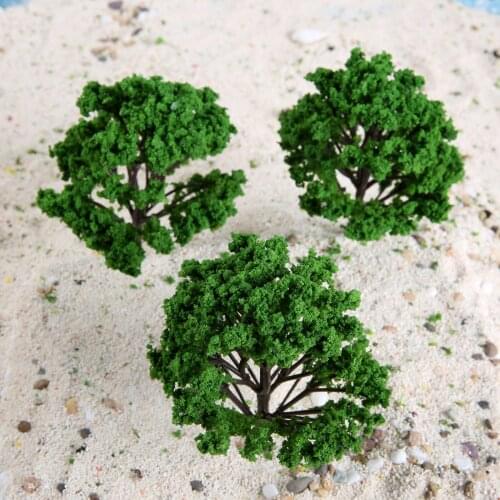 5pcs 120mm Plastic Model Trees Architectural Model Railroad Layout Garden Landscape Scenery Trees Model Diorama Miniatures