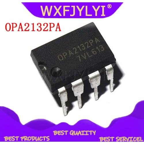 5PCS OPA2132PA OPA2132 2132PA DIP8 OPA2132 IC OPAMP GP 8MHZ 8DIP