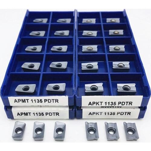 APKT1135 APMT1135 PDTR NN LT30 Carbide Inserts High Quality Milling Inserts CNC Lathe Parts Tools APMT Milling Inserts APKT