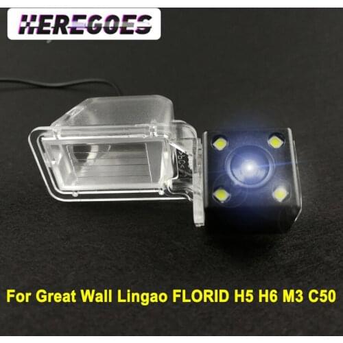 Car CCD 4 LED Night Vision Reverse Backup Parking Rearview Reversing Rear View Camera For Great Wall Lingao FLORID H5 H6 M3 C50