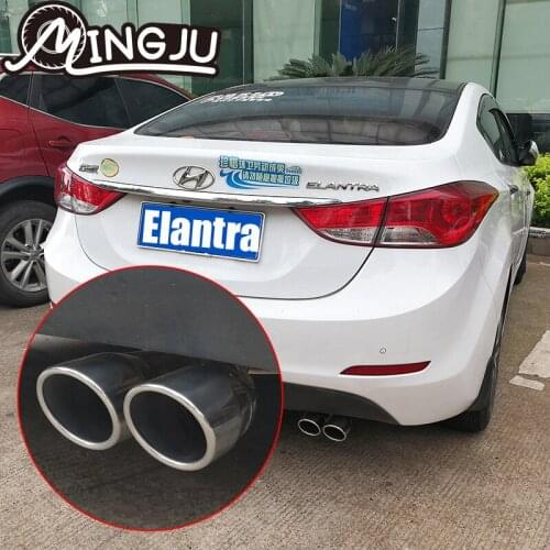 Stainless Steel Automobiles Car Exhaust Muffler fit for Hyundai Elantra ix25 ix35 sonata mistra verna elantra accessories
