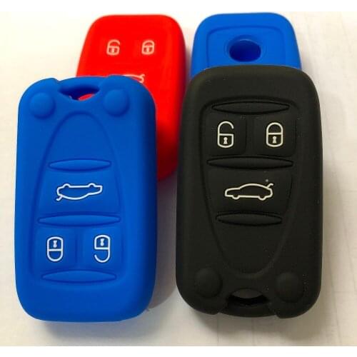 RUNFA AUTO Silicon Rubber Car Styling For Alfa Romeo Transponder 159 Brera 156 Q4 GT 946 Spider 3 Button Remote FOB Cover