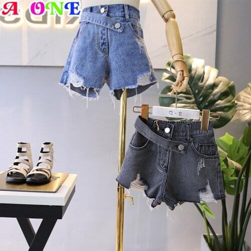 Kids girl short jeans pants baby summer shorts fashion washed hole little girls shorts baby bottoms