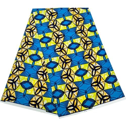 By The Yards Nigerian Style Ankara Wax Dye Prints Fabric 100%Cotton High Quality African Party Dress Material For Sewing LB 4-72