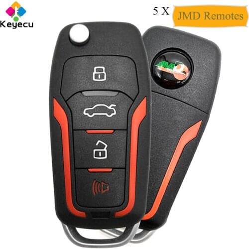 KEYECU JMD - FD for Ford Style 4 Buttons Multifunction Universal Remote Key With Red Chip for Handy Baby 2 Key Tool