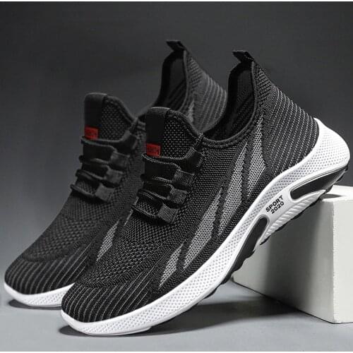 Spring New Men Shoes Sneakers White 2020 Fashion Flat Casual Shoes for Men Mesh Breathable Walking Shoes Sneaker Wholesale Tenis