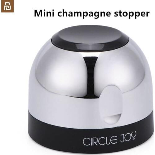 Youpin Circle Joy Sparkling Wine Champagne Stopper Mini Wine Stopper Rotary lock DesignVacuum Efficient Preservation silicone