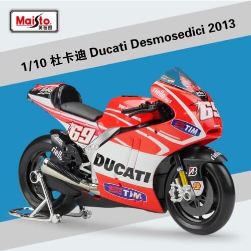 Maisto 1:10 Ducati Desmosedici 2013 MotoGP 2009 Model Car Simulation Alloy Metal Toy Motorcycle Childrens Toy Gift Collection