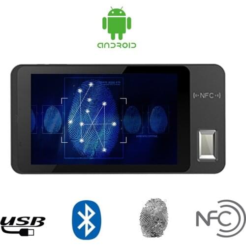 Portable 7 inch Android 5.1 Fingerprint Tablet with NFC Card Reader GPS Web Cloud Attendance Android Fingerprint Reader Scanner