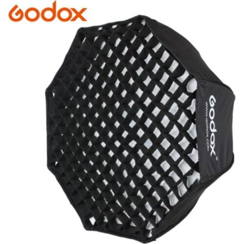 GODOX 80cm / 32" Portable Foldable Octagon Umbrella Softbox Photo Studio Flash Speedlite Diffuser Reflector with Honeycomb Grid