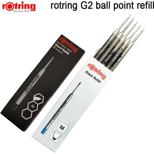 Rotring G2 ballpoint pen refill blue/black ink (Matched Rapid Pro Ballpoint Pen) 5pcs/lot