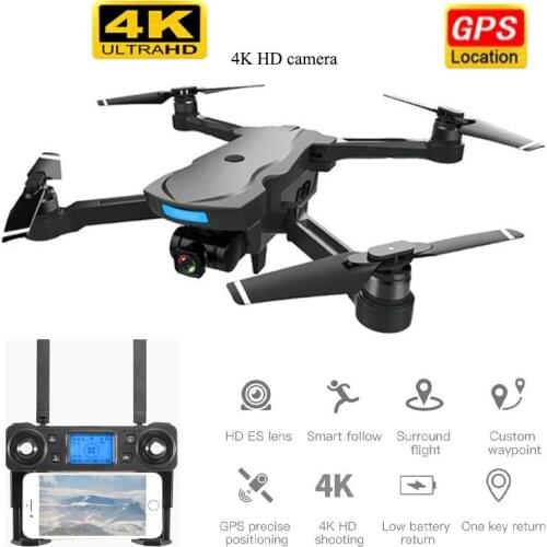 Foldable RC Drone 4K ESC HD Camera Brushless Motor 5G wifi FPV Live Video Flight 25 Minutes Smart follow VS K20 SG907 4DRC