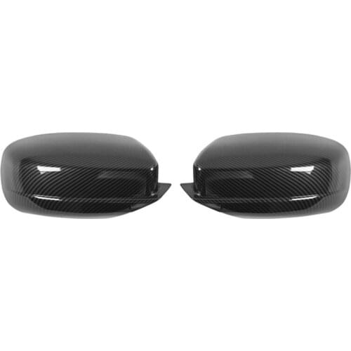 Car Styling 2PCS ABS Carbon Fiber Side Rearview Mirror Decoration Cover Trim for Dodge Charger 2015-2020 Accessories