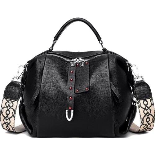 Women Shoulder Bag New Top Cowhide Womens Handbags Luxury Brand Genuine Leather Women Bags Fashion Messenger Bag Designer Large