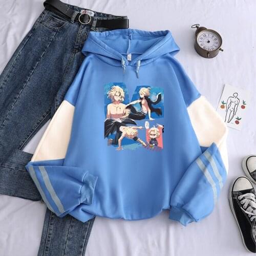 Harajuku Anime Mikey Manjirou Sano Tokyo Revengers Hooded Sweatshirt Men Women Fashion Cartoon Long Sleeve Winter Hoodies Top
