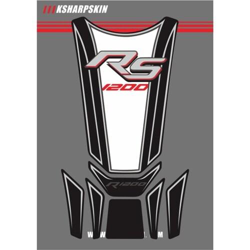 Fuel tank carbon fiber scratch-resistant stickers motorcycle stickers fish bone decals for BMW R1200RS 17-18