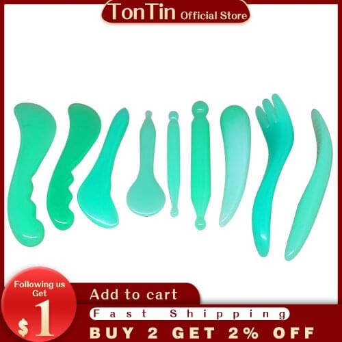 Traditional Body Facial Massage Tools Resin Guasha Scraping Beauty Health care Kits