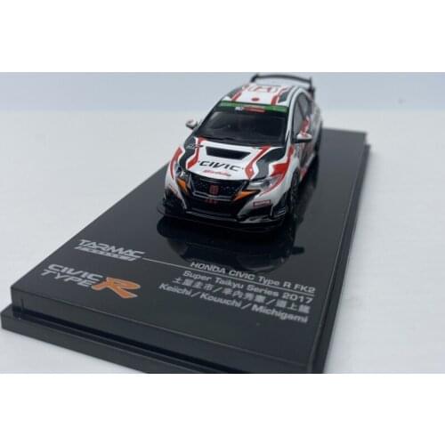 TW 1:64 Honda Civic type R fk2 97 painting Alloy model car Metal toys for childen kids diecast gift