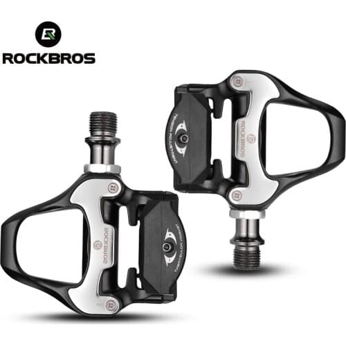 ROCKBROS Bicycle Pedals Road Bike Self-locking Pedals Ultralight Aluminum Alloy Sealed Bearing Bicycle Pedal Bicycle Equipment