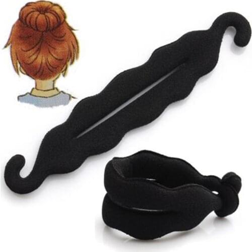 1PC Magic Hair Styling Twist Styling Bun Hairdisk Meatball Head Rubber Clip Hair Accessories For Girl Hair Braiding Tool