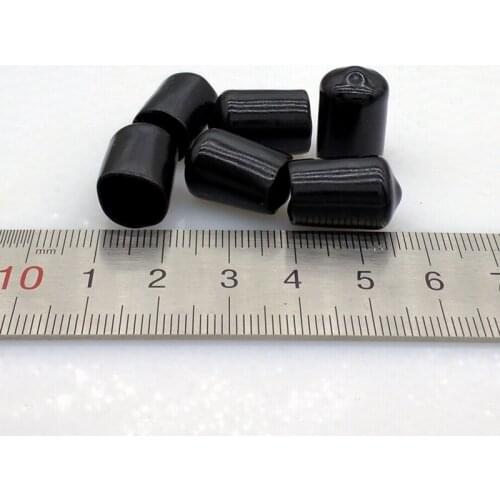 10mm diameter protective cover Rubber Covers Dust Cap for connector metal tubes 100pcs/lot