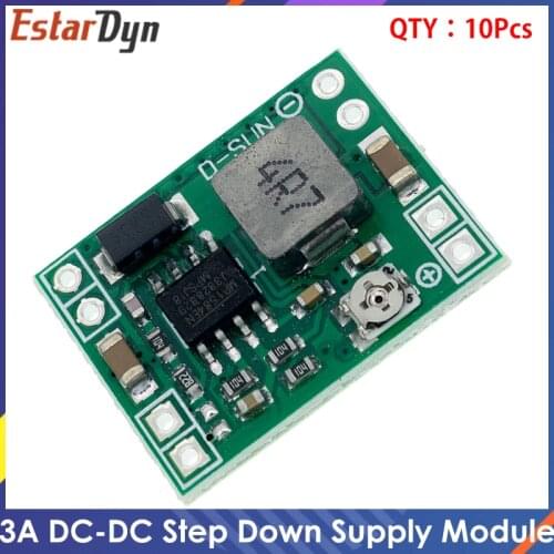 10PCS MP1584EN 3A Ultra-Small Size DC-DC Step Down Supply Module Adjustable power step-down descending output module