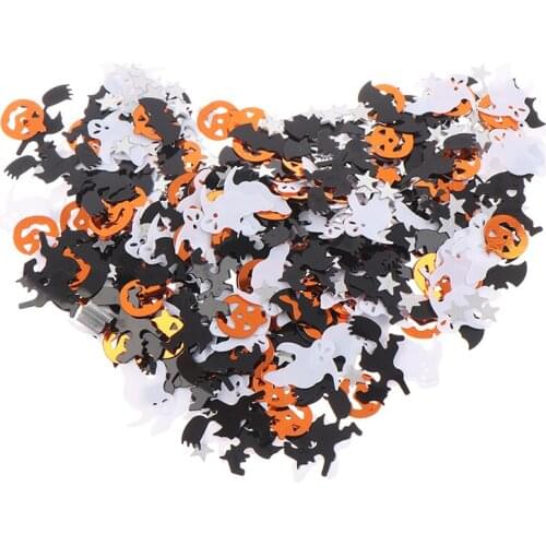 15g/bag Halloween Confetti Table Sprinkle Spooky Spider Pumpkin Star Bat Decor