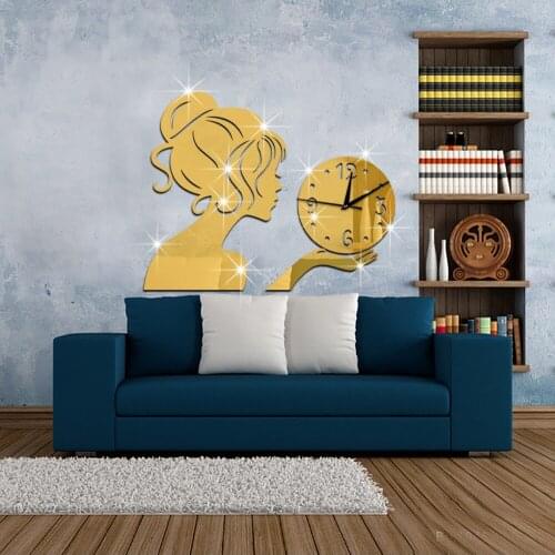 3D Wall Clock Spiegel DIY Wallclock Decorative Wall Watch Modern Design Sticker Horloge Murale Design Moderne