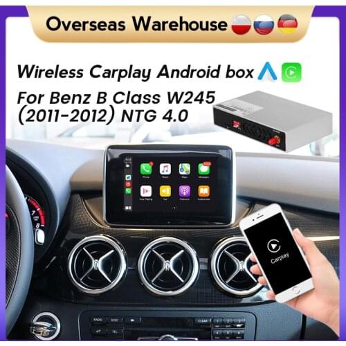 Wireless Apple CarPlay Android Auto Decoder Box interface For Mercedes Benz B Class W245 W246 2011-2018