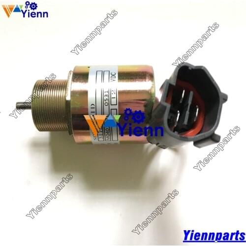 For Mitsubishi L3E L3C S3L S3L2 S4L S4L2 Stop Solenoid 30A87-20402 30A87-00040 For Peljob EB350 EB406 Mini Excavator Engine