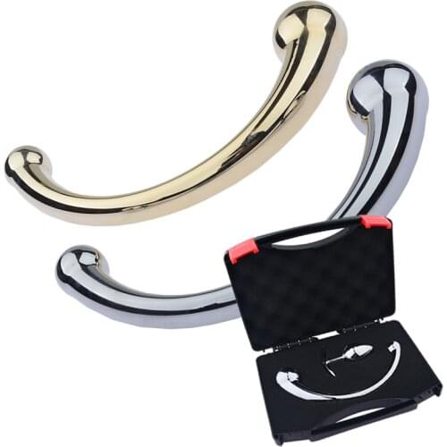 Double Ended Metal Anal Plug G-Spot P-Spot Massage Butt Plug Anal Waterproof Adult Products Dildo For Man Women