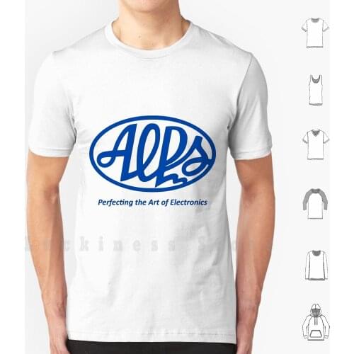 Alps Electric Logo T Shirt Big Size 100% Cotton Keyboard Alps Keyswitch Logo Vintage 1980s Switches Electronics Skcl Skcc Skcm