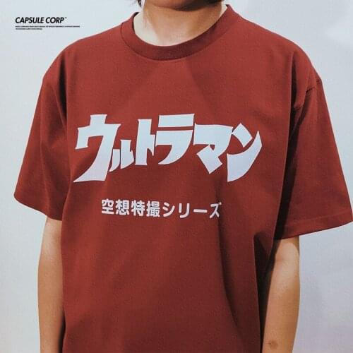 Cartoon T-shirt Mens T Shirts Clothing Anime Ultraman T Shirts Men Harajuku Streetwear Anime Clothes Goth Clothes Alternative