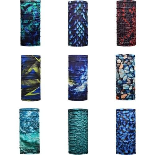 Ice Silk Cooling Magic Neck Gaiter Face Mask 3D Print Cycling Bandana Tube Scarf Sun Protection Sport Balaclava Headband