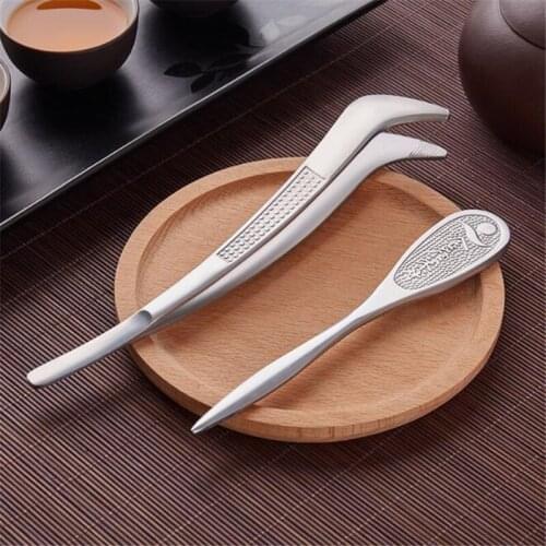 Chinese Tea Tools Set Puer Knife Spoon Clip Strainer Vintage Handmade Kung Fu Tea Sets Accessories