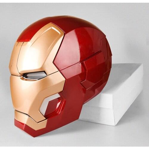 CATTOTS MK42 hero-man Helmet MAGNETIC RING CONTROL ELECTRIC OPEN LED EYE COS 1:1 Scale Iron and steel hero IN BOX