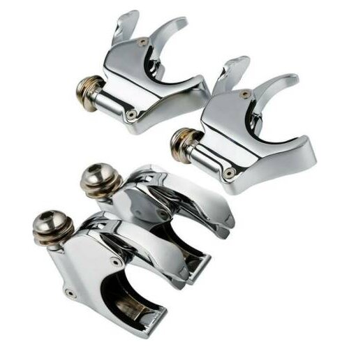 Motorcycle 39mm 41mm 49mm Quick Release Windshield Clamps For Harley Dyna Sportster black/chrome