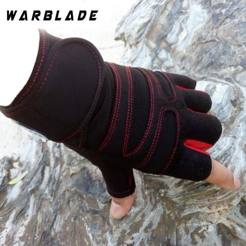Men Women Half Finger Fitness Gloves Weight Lifting Gloves Protect Wrist Gym Training Fingerless Weightlifting Sport Gloves