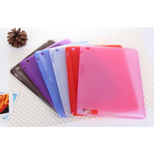 TPU Soft Case For Apple iPad 2/3/4 Cover Crystal Clear Transparent Ultra Thin Shell Tablet accessories For Apple iPad234+pen