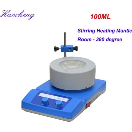 Free shipping, 100ml lab Chemicals thermostat stirring heating mantle